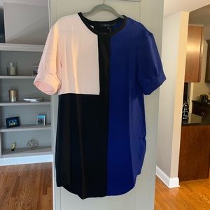 Color block Shirt Dress